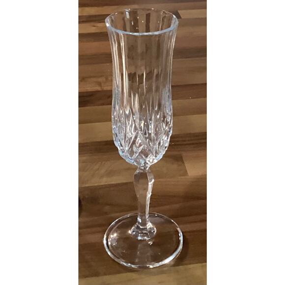 RCR Royal Crystal Rock 8” Fluted Champagne Glasses Aurea Italy Set Of 4 - Picture 9 of 10